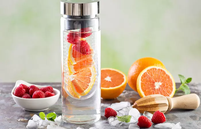 Infused Water Recipes - Raspberry Orange Infused Water