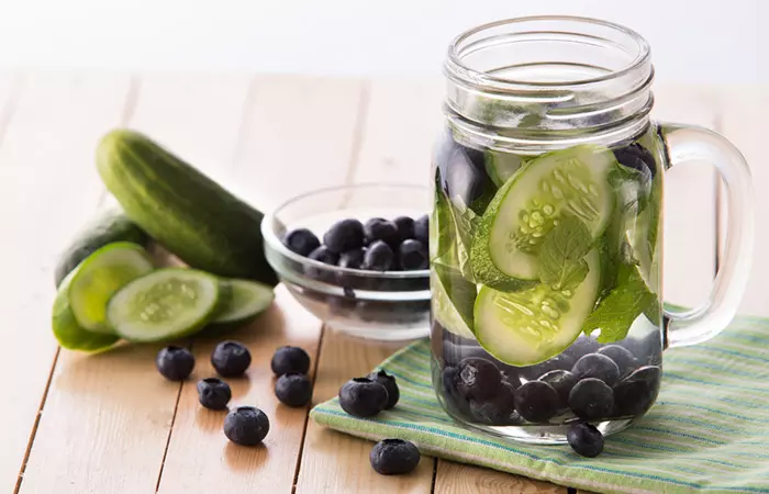 Infused Water Recipes - Blueberry Cucumber Infused Water