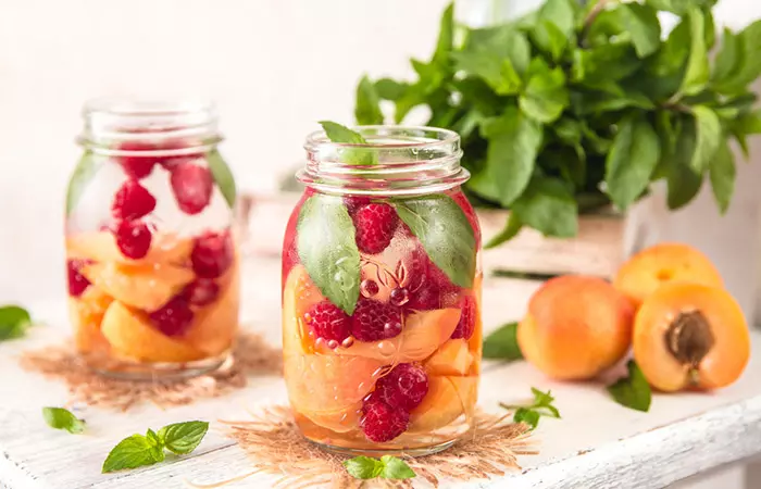 Infused Water Recipes - Apricot Raspberry Infused Water