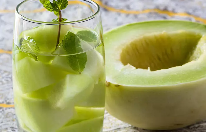 Infused Water Recipes - Muskmelon Cumin Mint Infused Water