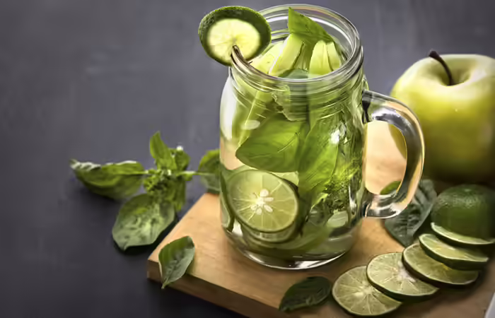 Infused Water Recipes - Green Apple Lime Infused Water Infused Water Recipes - Green Apple Lime Infused Water
