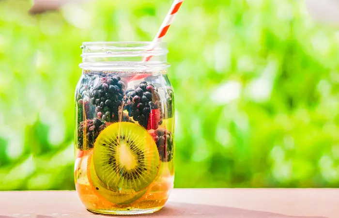 Infused Water Recipes - Blackberry Kiwi Infused Water