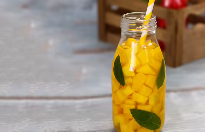 Infused Water Recipes - Mango Basil Infused Water Infused Water Recipes - Mango Basil Infused Water
