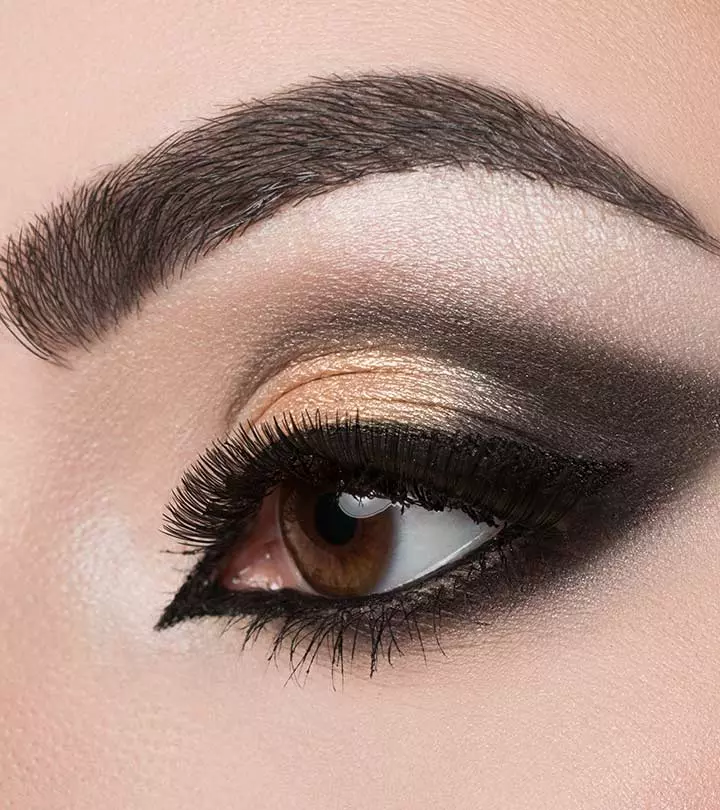 Dramatic Cut Crease Arabic Eye Makeup – Tutorial With Detailed Steps And Pictures_image