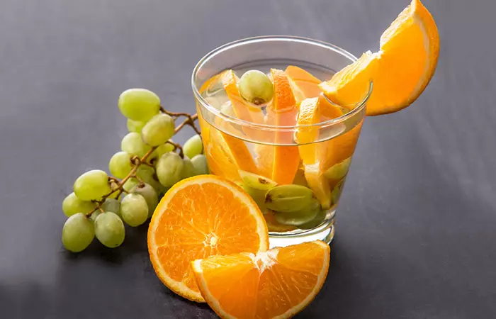 Infused Water Recipes - Grape Orange Infused Water