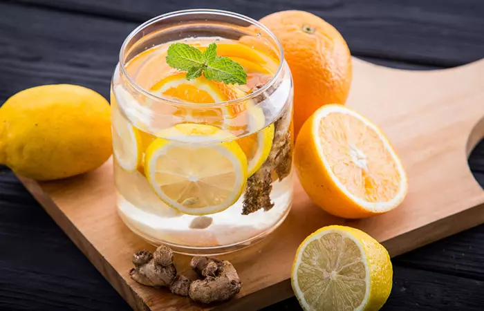 Infused Water Recipes - Orange Ginger Infused Water