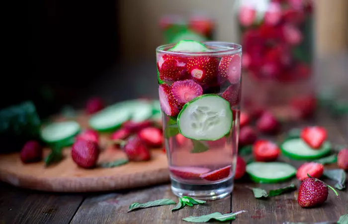 Infused Water Recipes - Strawberry Cucumber Infused Water