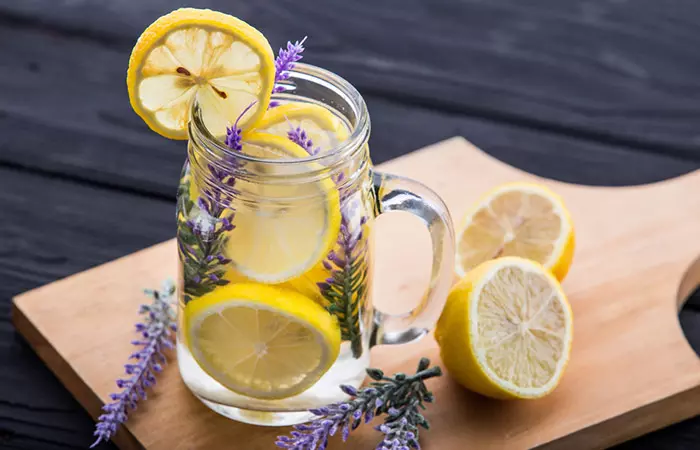 Infused Water Recipes - Lemon Lavender Wonder Infused Water