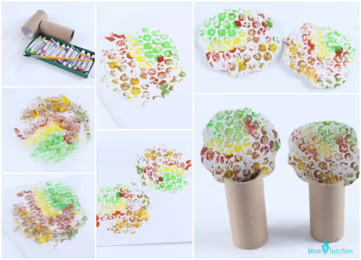 Bubble wrap fall tree Bubble wrap fall tree