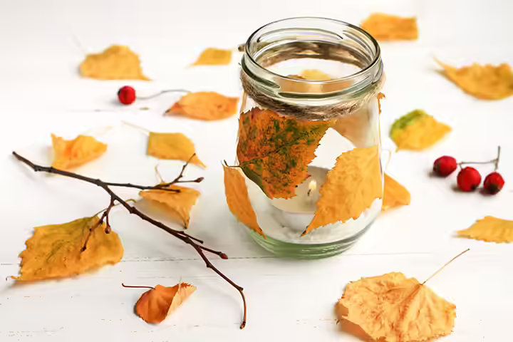DIY fall tealight holder DIY fall tealight holder