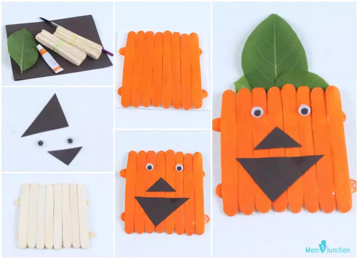 Popsicle Jack-O-Lanterns