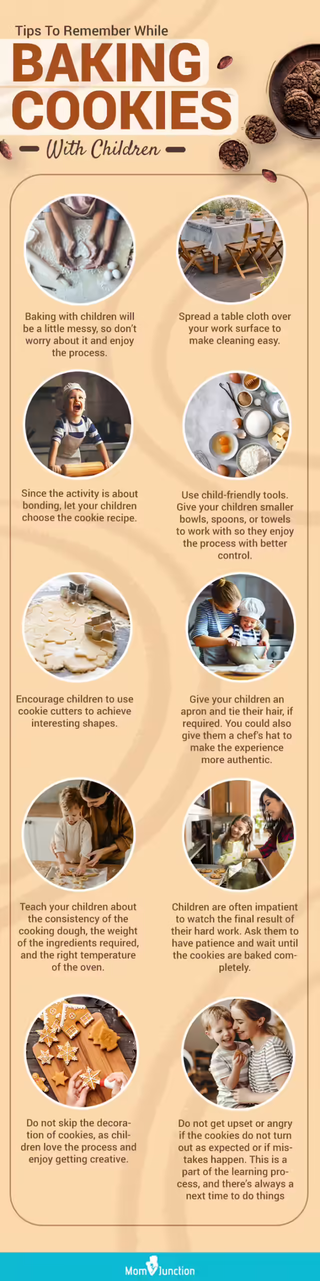 tips to remember while baking cookies with children [infographic]