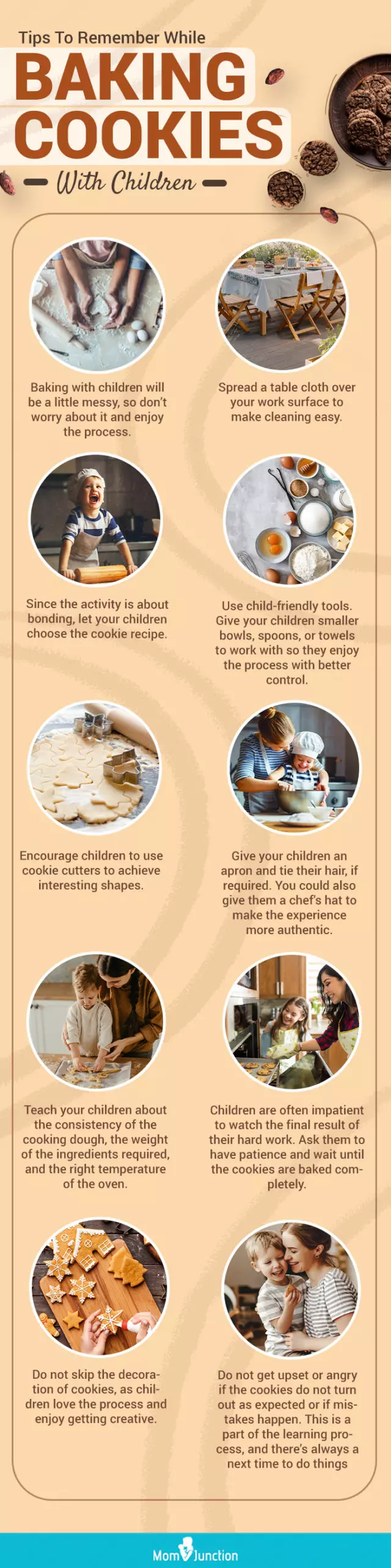 tips to remember while baking cookies with children [infographic]