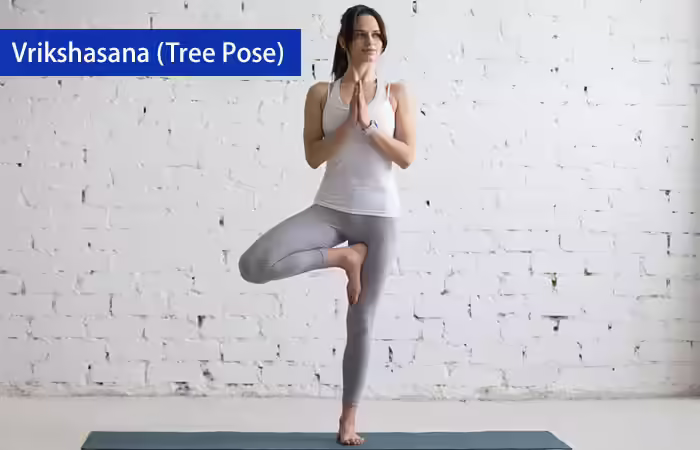 Shanti Yoga - Vrikshasana (Tree Pose) 4. Vrikshasana (Tree Pose)