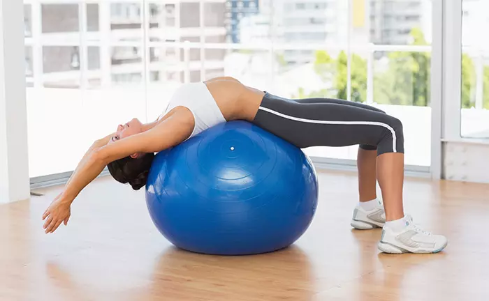 Pilates Exercises To Increase Height - Exercise Ball Stretching