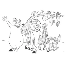 The-Madagascar-2-Coloring-Pages