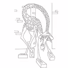 The Melman In Funny Pose Print To Color The Melman In Funny Pose Print To Color