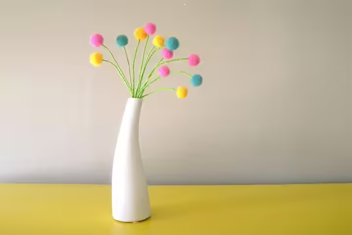 Pom Pom Crafts Pom Pom Bouquet pom pom bouquet