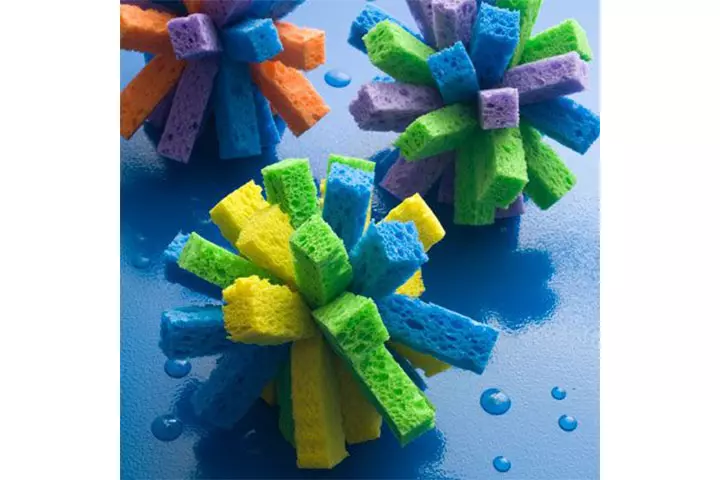 water bombs from sponge