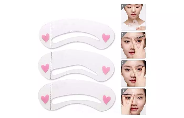 AURINKO Reusable Eyebrow Shaping Stencil Sticker