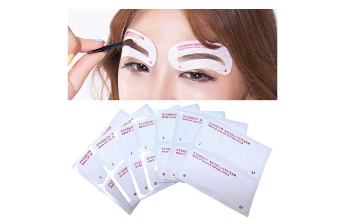 EBANKU 24 Styles Quick Makeup Eyebrow Stencils EBANKU 24 Styles Quick Makeup Eyebrow Stencils