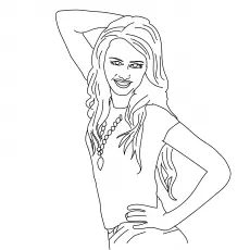 Hannah Montana Coloring Images