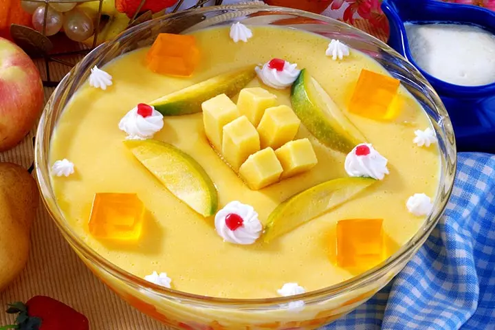 Mango custard