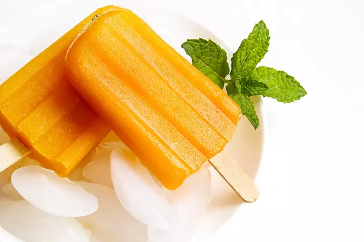 Mango popsicles