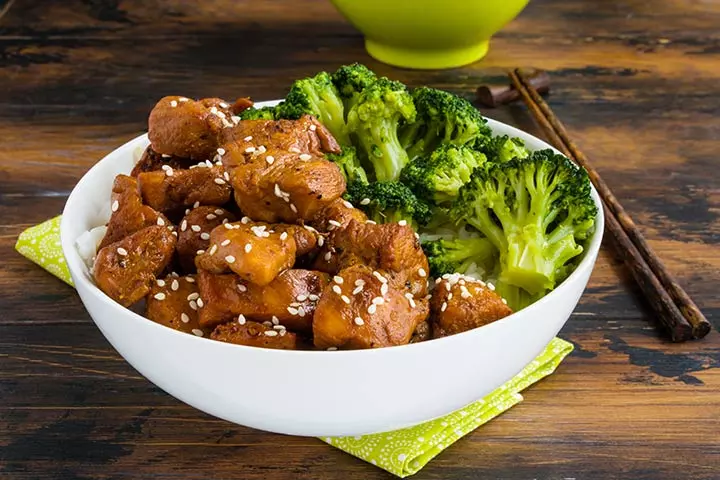 Mini meatballs & broccoli bowl