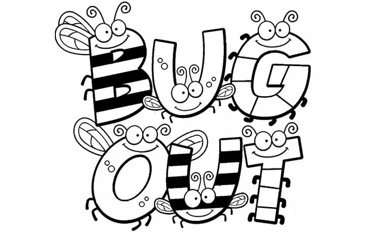 bugs spelling out