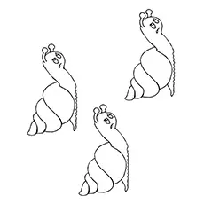 Coloring Sheet Grumpy Snails