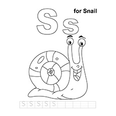 S For Snail S For Snail Coloring Pages