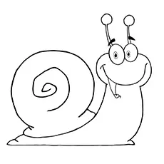 Smiliy Snail Coloring Sheet