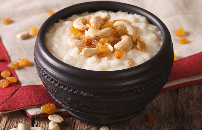 1. Rice Kheer With Condensed Milk