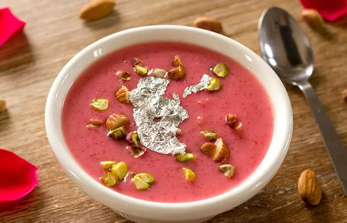 11. Sanjeev Kapoor Strawberry Rice Kheer