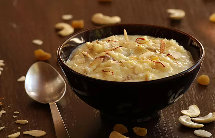 12. Microwave Rice Kheer