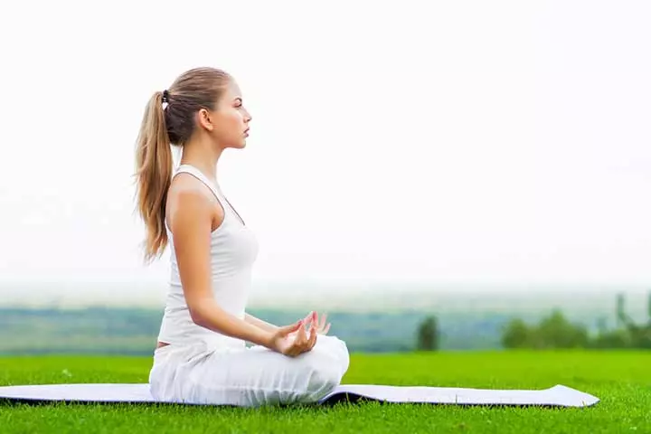 9. Relax the body and mind Outdoor yoga