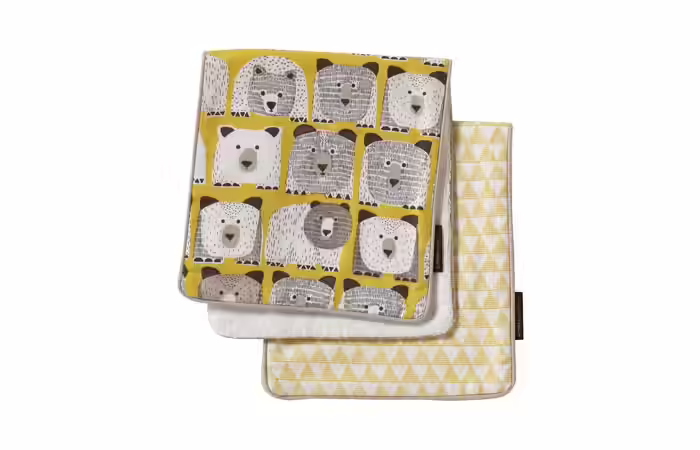 Dwell Studio 2 Pack - Best Burp Cloths Dwell Studio 2 Pack Burp Cloth Set, Bears 5