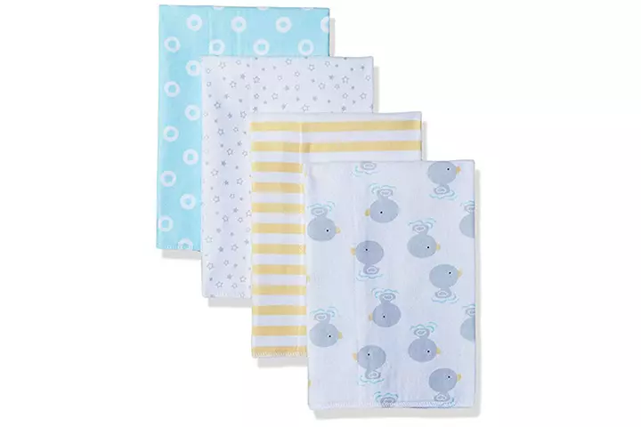 Gerber Baby 4-Pack Flannel Burp Cloth