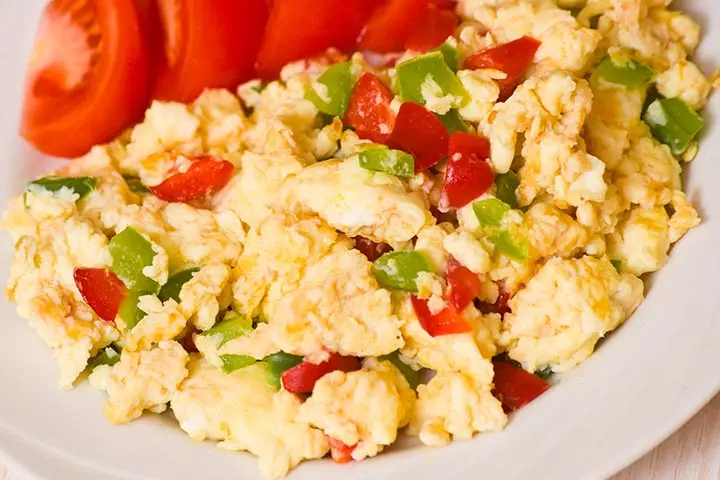 Scrambled Eggs and Veggies