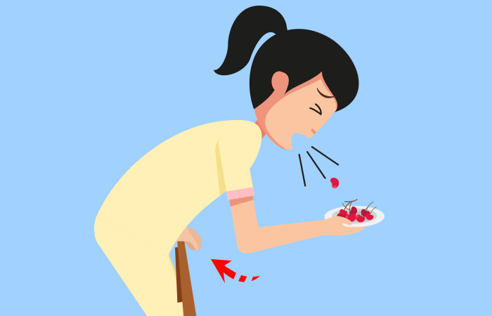 Cough forcefully to prevent choking Cough forcefully to prevent choking