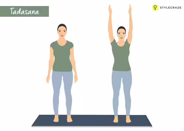 Tantric Yoga - Tadasana (Mountain Pose) 1.-Tadasana
