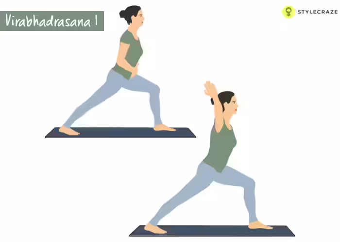 Tantric Yoga - Virabhadrasana I (Warrior Pose I) 4.-Virabhadrasana-I