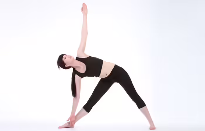 Yoga For Bone Health - Trikonasana Triangle-Pose