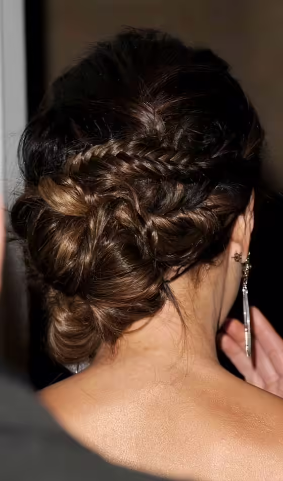 Bun Braid Updo - Fishtail Bun Fishtail Bun