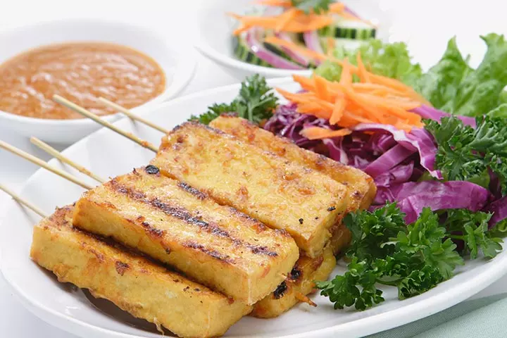 Grilled Tofu With Vegetables