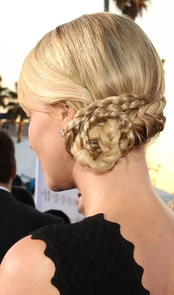 Side-Swept Braided Bun