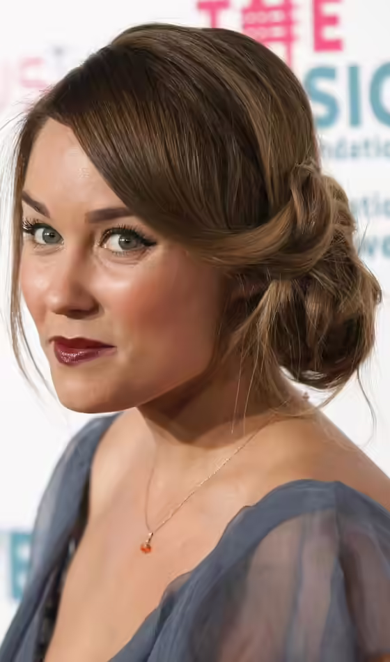 Side Swept Updo - Sleek Side Bun Sleek Side Bun