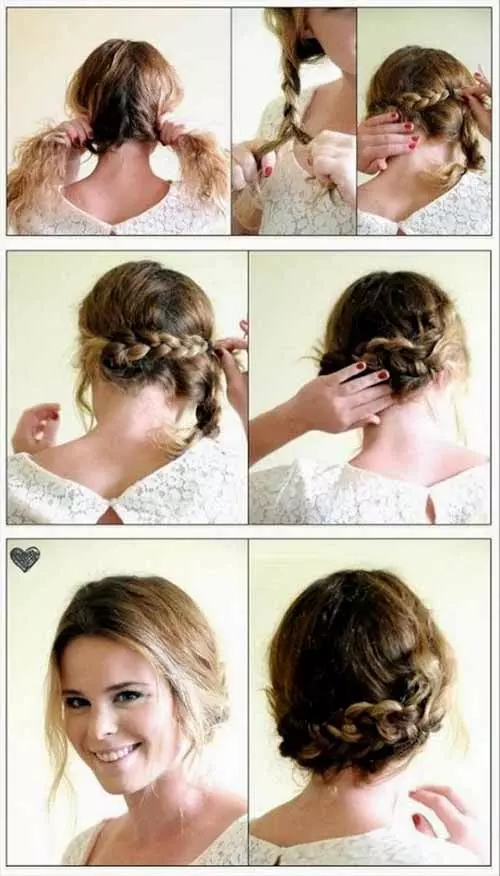 Updo Hairstyles - The Braided Bun