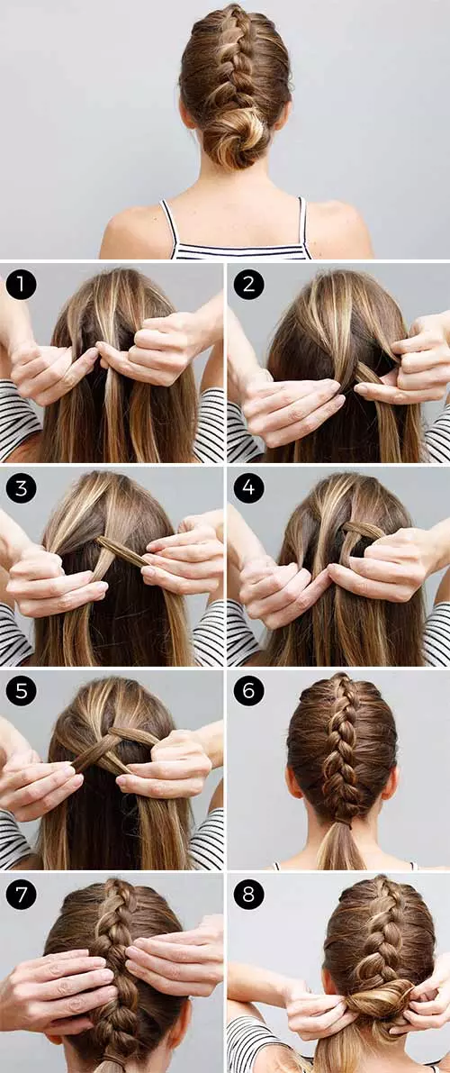 Updo Hairstyles - The Dutch Braid Bun